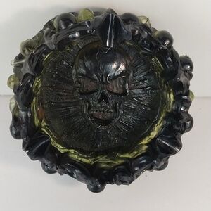 Ashtray Resin with Skull Imprint
